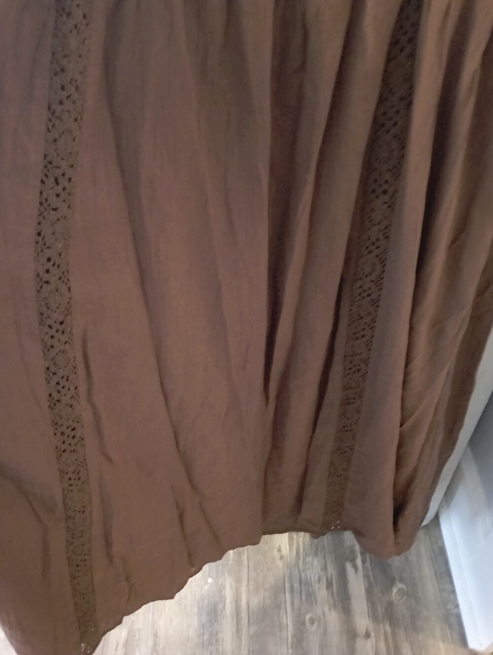 American Eagle Tie-Front Lace Midi Dress - Picture 11 of 13